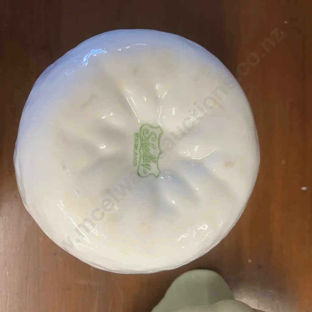 Shelley Lily Of The Valley Creamer 13736, Dainty Celadon Green Creamer 13567/8.3, Harmony Dripware Preserve Pot (No Lid) Image 1++