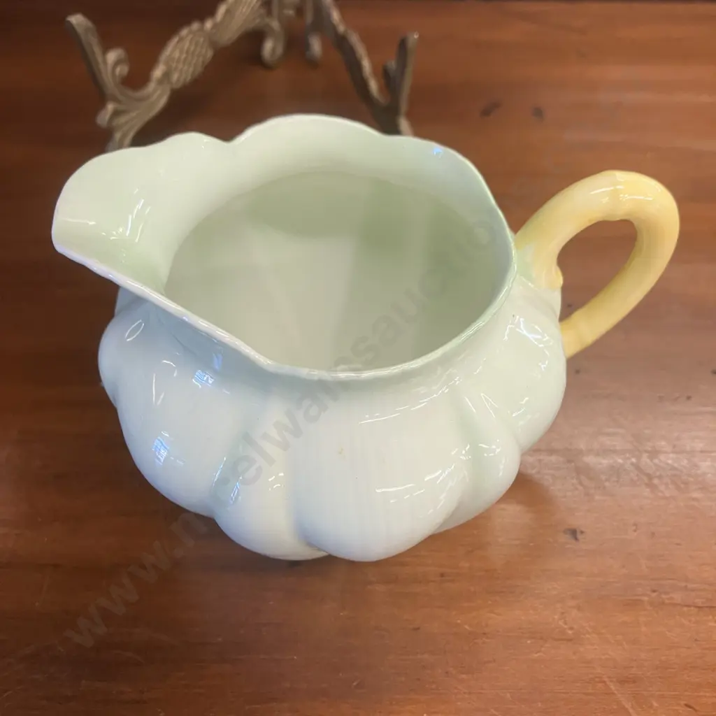 Shelley Lily Of The Valley Creamer 13736, Dainty Celadon Green Creamer 13567/8.3, Harmony Dripware Preserve Pot (No Lid) Image 1++
