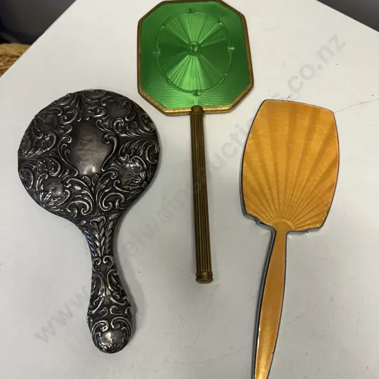 Vintage Dressing Table Set Hand Mirrors x 3