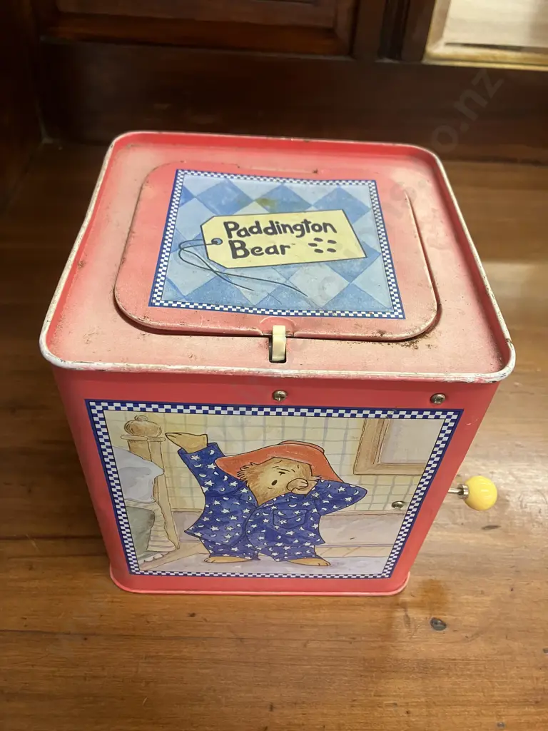 Vintage 2001 Musical Paddington Jack-in-the-Box. 27cm Image 1++