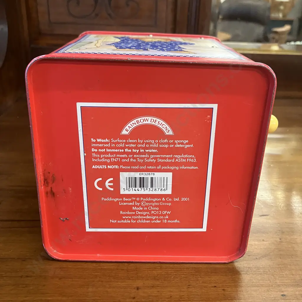 Vintage 2001 Musical Paddington Jack-in-the-Box. 27cm Image 1++