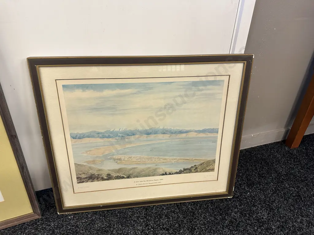 Framed Artwork View Of Dwhyee & View Of The Hill Above Napier Image 1++