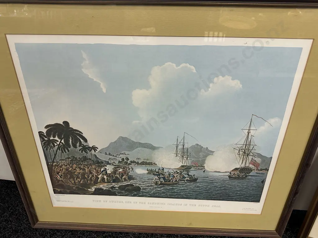 Framed Artwork View Of Dwhyee & View Of The Hill Above Napier Image 1++