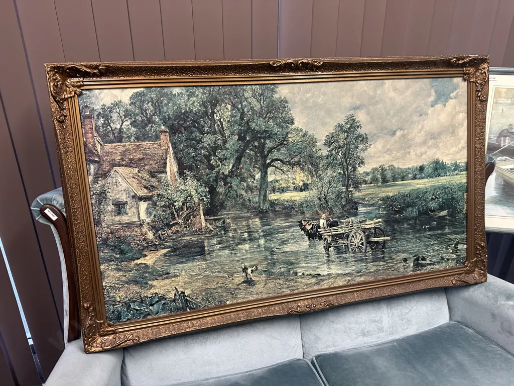 John Constable 'The Haywain' Ornate Framed Art Print. 71 x 120cm Image 1++