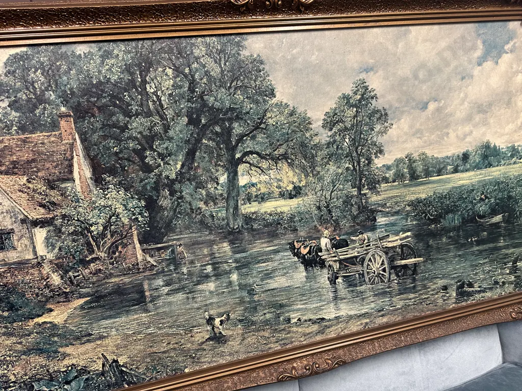 John Constable 'The Haywain' Ornate Framed Art Print. 71 x 120cm Image 1++