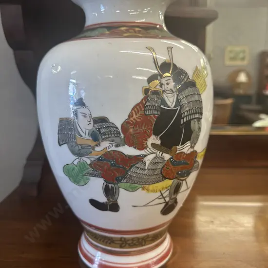Vintage Japanese Satsuma Style Vase H29cm. 