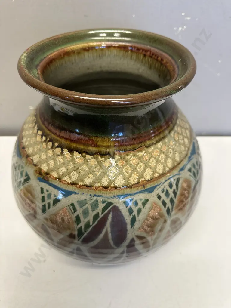 Mid Century Pottery Vase. H30cm Image 1++