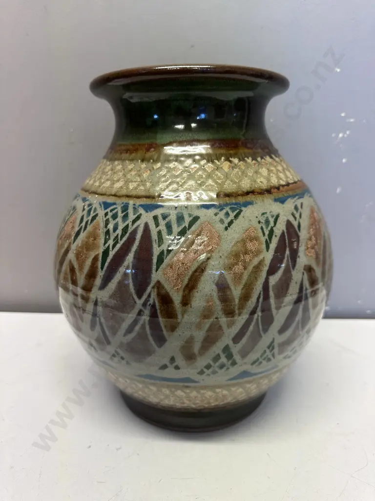 Mid Century Pottery Vase. H30cm Image 1++