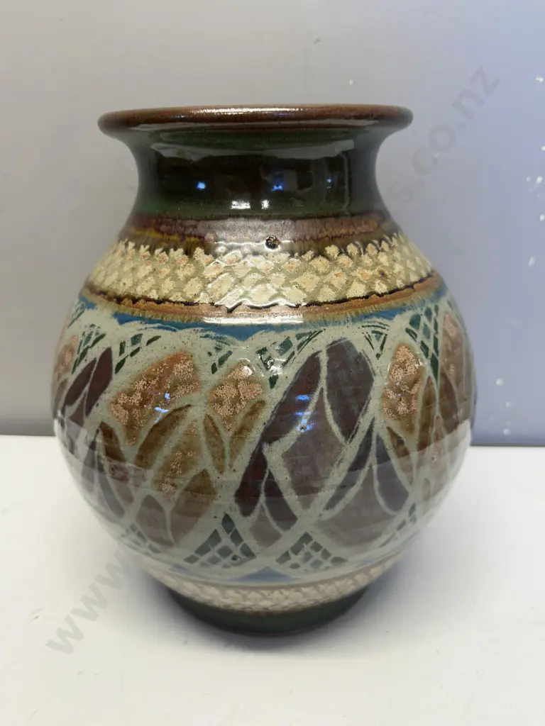 Mid Century Pottery Vase. H30cm Image 1++
