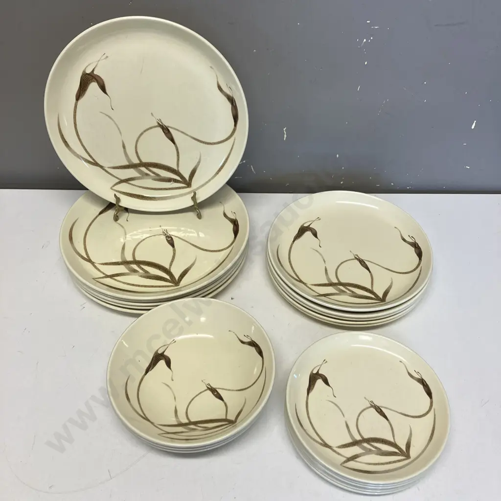 Hard To Find Crown Lynn Contemporary Ceramics 'Elvenhood' Dinnerware - 20 Pieces, 1980s New Zealand Image 1++