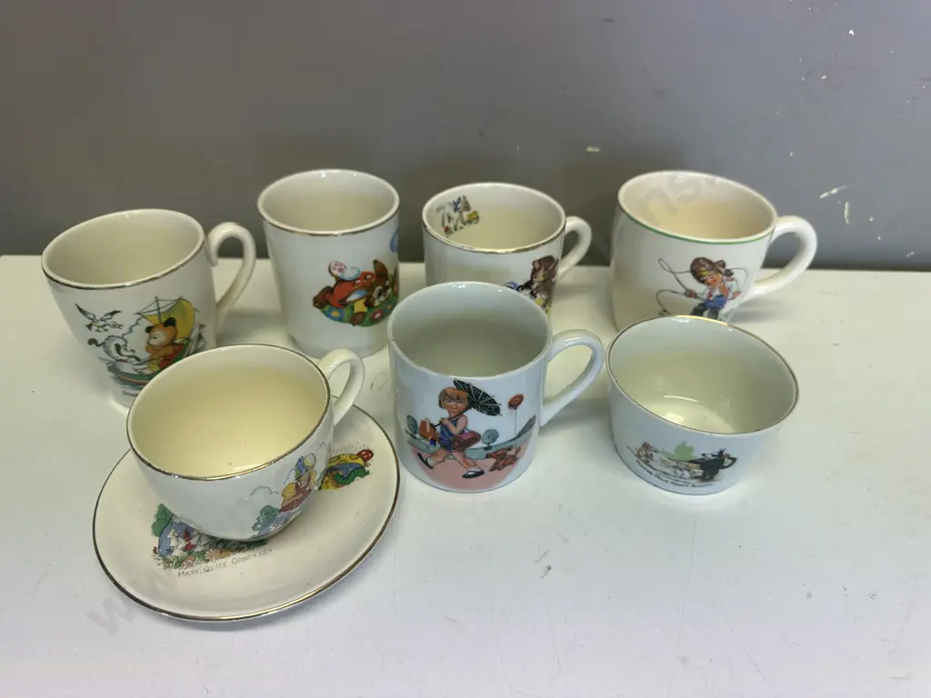 Selection of Vintage Nursery Character China Including Crown Lynn, Hanley Etc Image 1++
