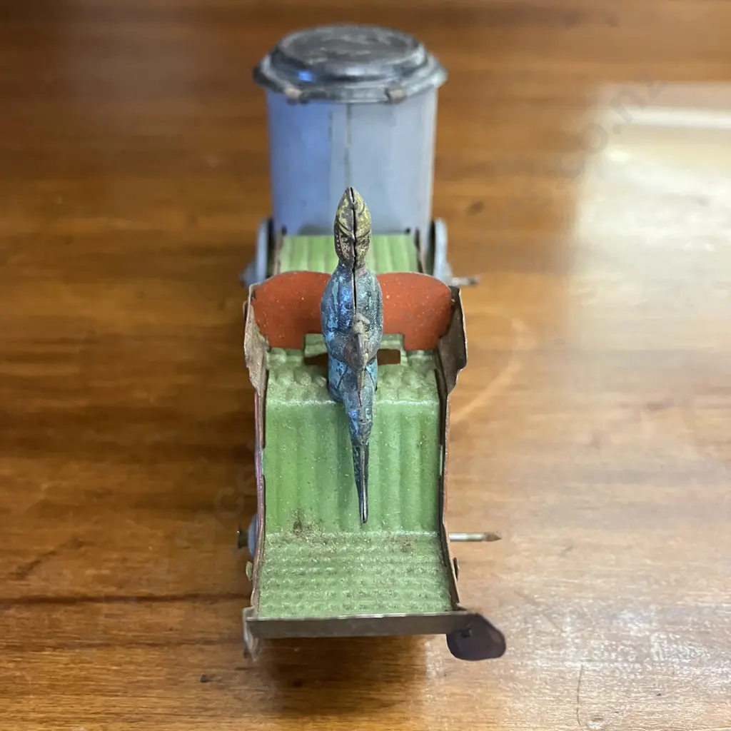 Vintage 1930's Germany Stamped Tin Toy Fire Truck. 6.5 x 13.5cm Image 1++