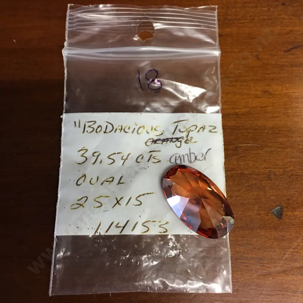 Oval Bodacious Topaz 39.54Ct Amber  Image 1++