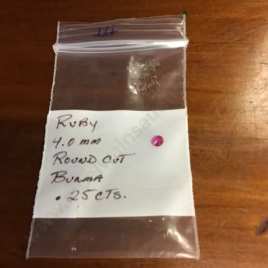 Ruby Round Cut Burma 4.0mm
