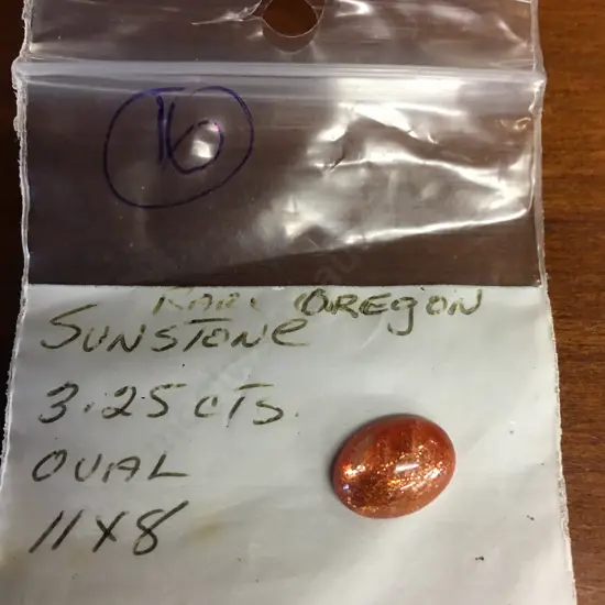 Oval Rare Sunstone Oregon 3.25 Ct 11x8