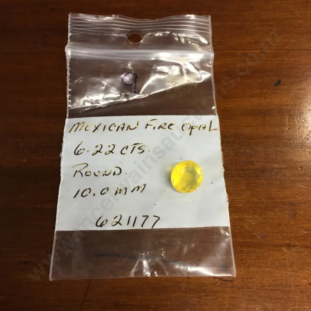 Mexican Round Fire Opal 6.22 Ct 10.0mm Image 1++