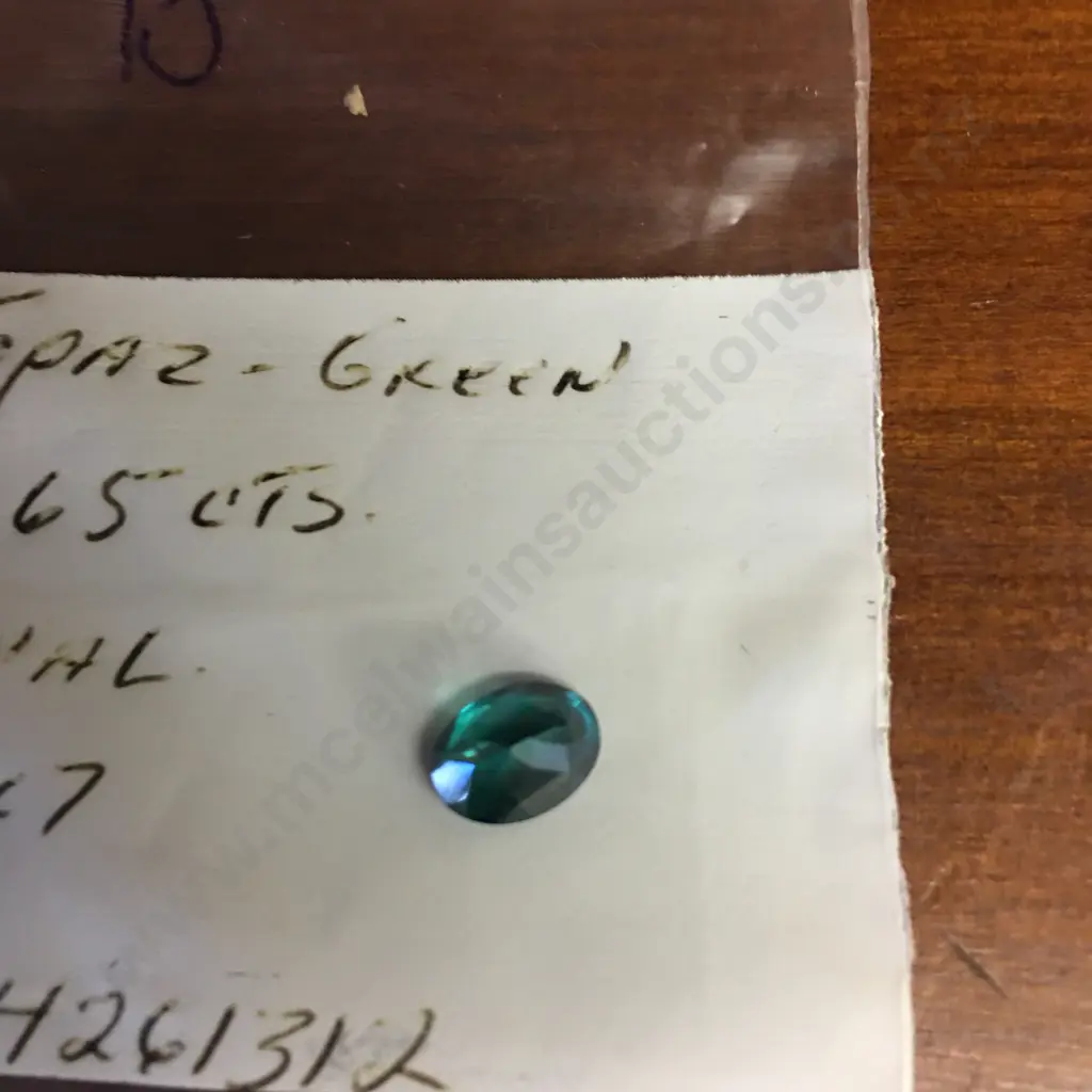 Topaz Green Oval Gemstone 2.65 Ct 9x7 Image 1++