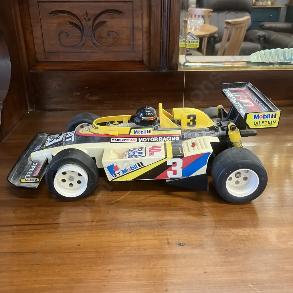 Vintage 80's Taiyo Super Fight F-1 R/C Car With Turbo Controller (40MHz) 1/12 Scale, Tyco Japan Image 1++