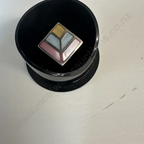 Stamped 925 Ring With Multi Coloured Detail