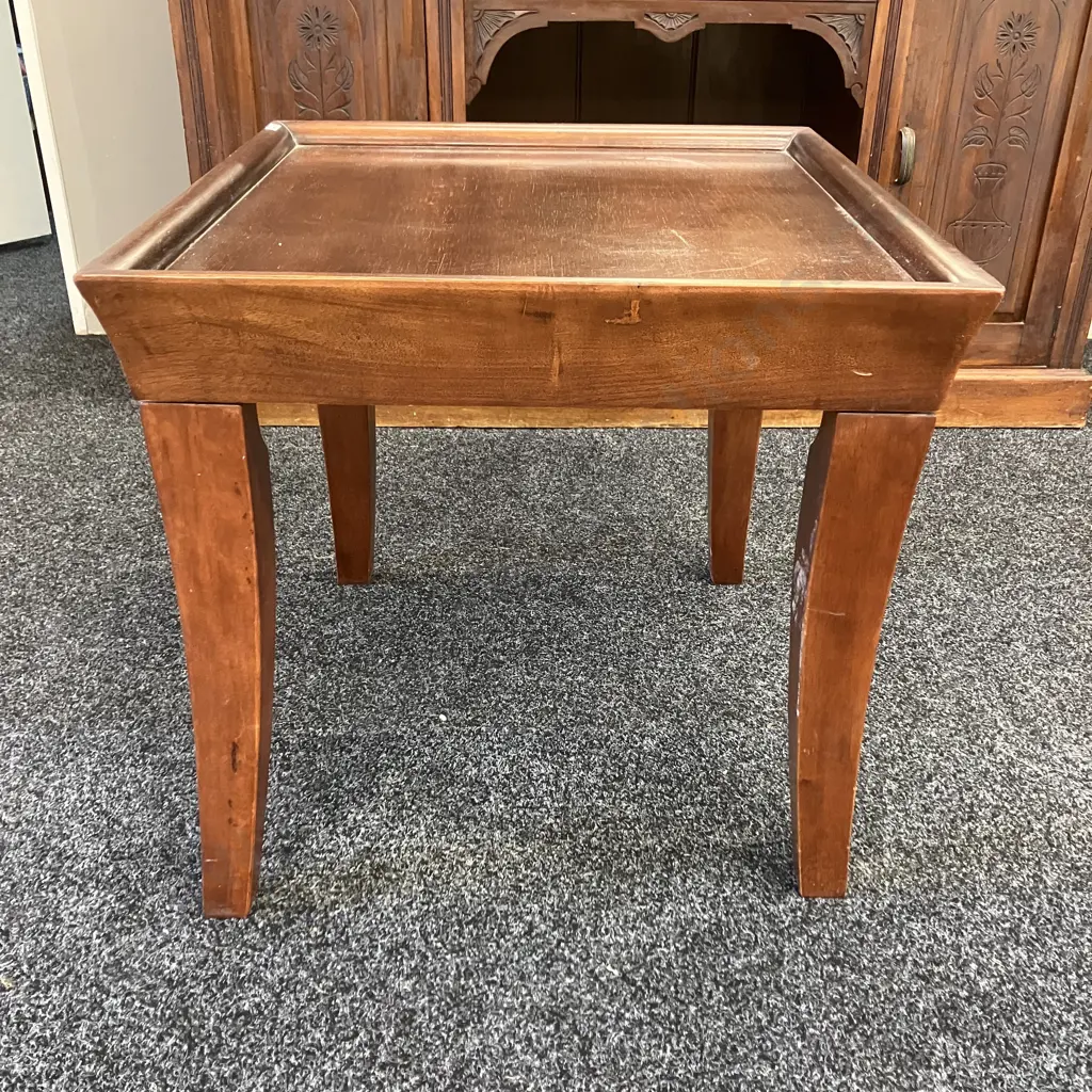 Mahogany Occasional Table. H57 W61 D66cm Image 1++