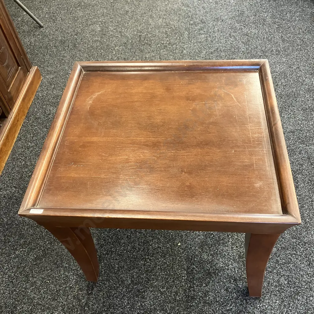 Mahogany Occasional Table. H57 W61 D66cm Image 1++
