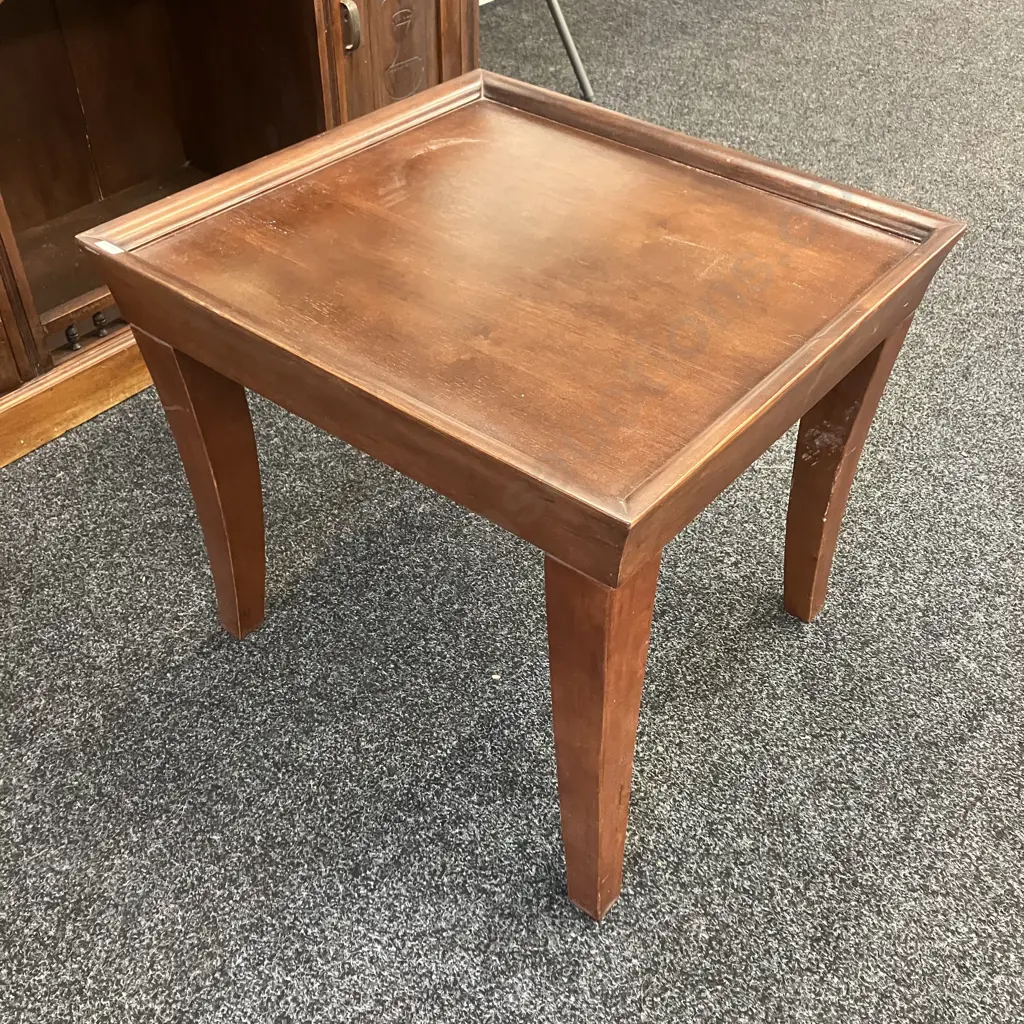 Mahogany Occasional Table. H57 W61 D66cm Image 1++