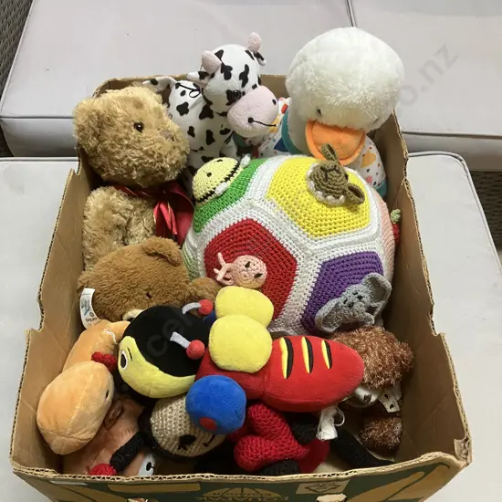 Box Lot Assorted Soft Toys