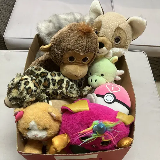 Box Lot Assorted Soft Toys