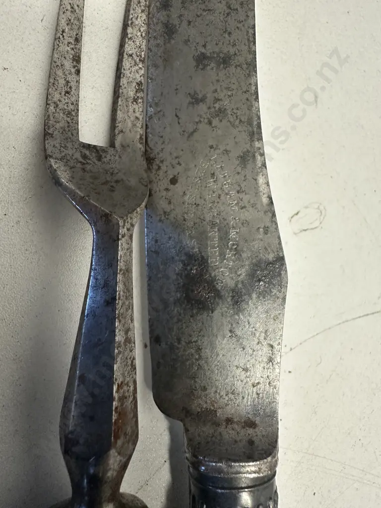 Vintage Carving Knives & Forks, Includes Latham & Meston Image 1++