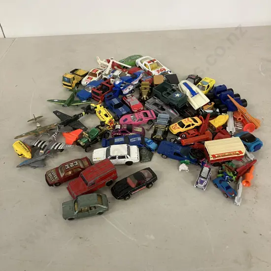 Assorted Toy Cars - Majorette Fiat 127 No 203 With Dog, Corgi, Matchbox, Yatming, Etc & Assorted Planes