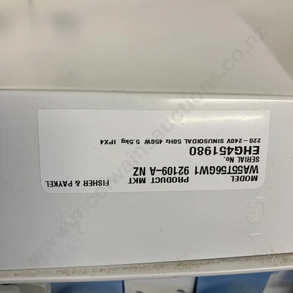 Fisher & Paykel 5.5kg WashSmart Top Load Washing Machine, Model WA55T56GW1, #EHG451980 Image 1++