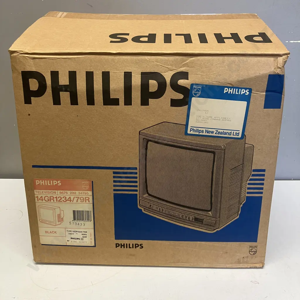 Vintage New In Box Phillips 14" TV - Model 14GR1234/79R Image 1++