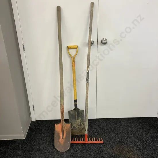 Garden Tools - Rake, Spade, Long Handled Spade