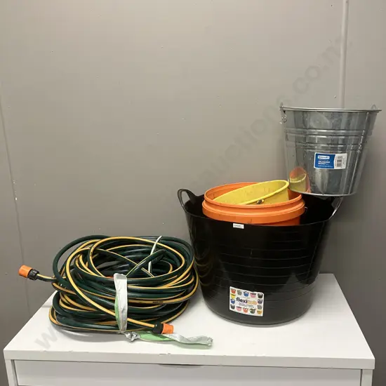 Garden Hoses, Flexi Tub, Buckets
