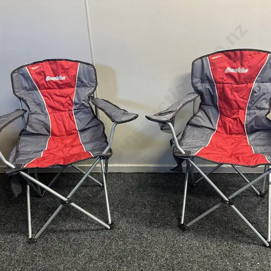 Pair Of Wild Country Franklin Red Fold Up Chairs In Bags