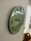 Vintage Karlsson Green Wall Clock, Battery Operated, Dia 25cm Image 1++