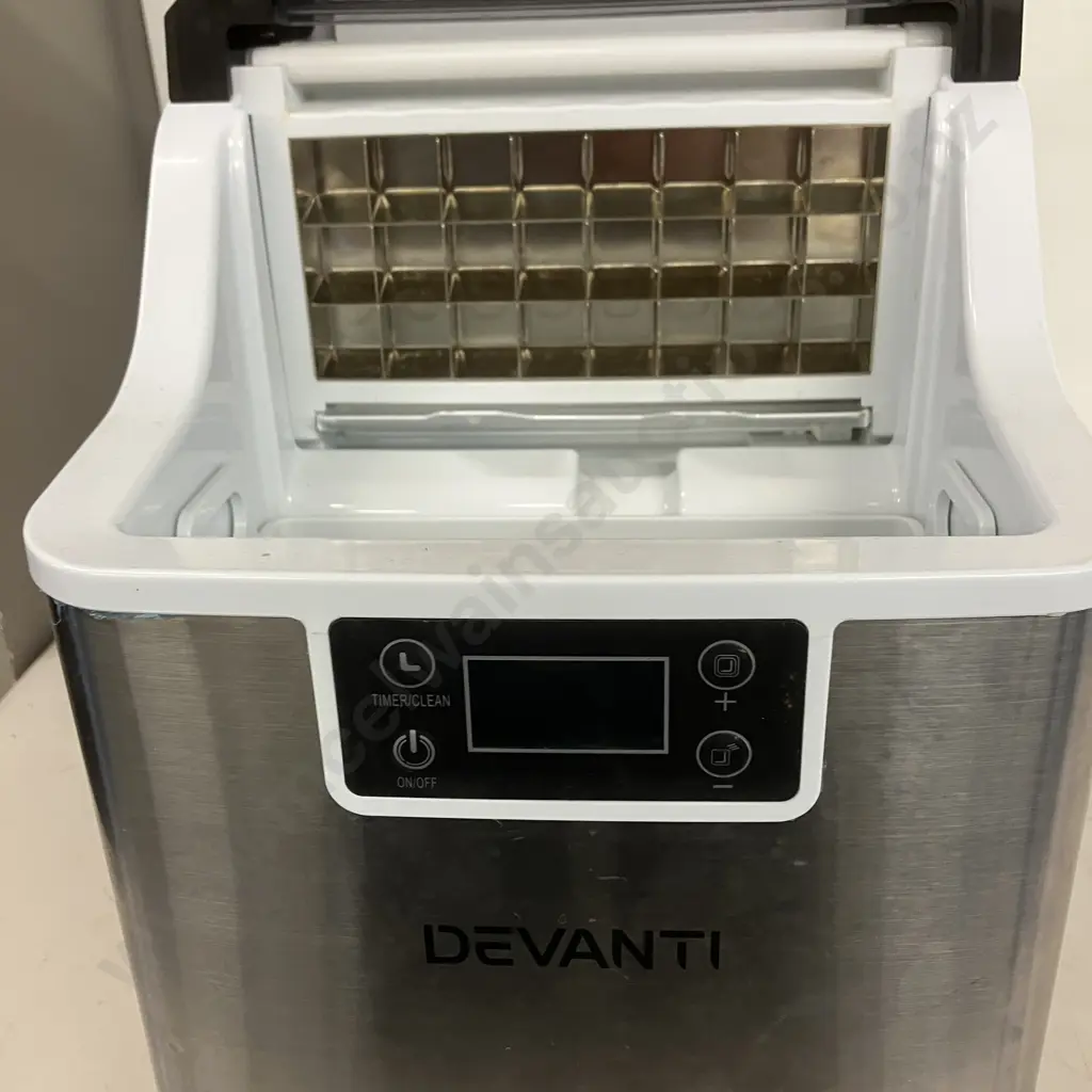 Devanti Ice Maker Machine Commercial Portable Ice Cube Tray Countertop 3.2L - Model HZB-20AF Image 1++