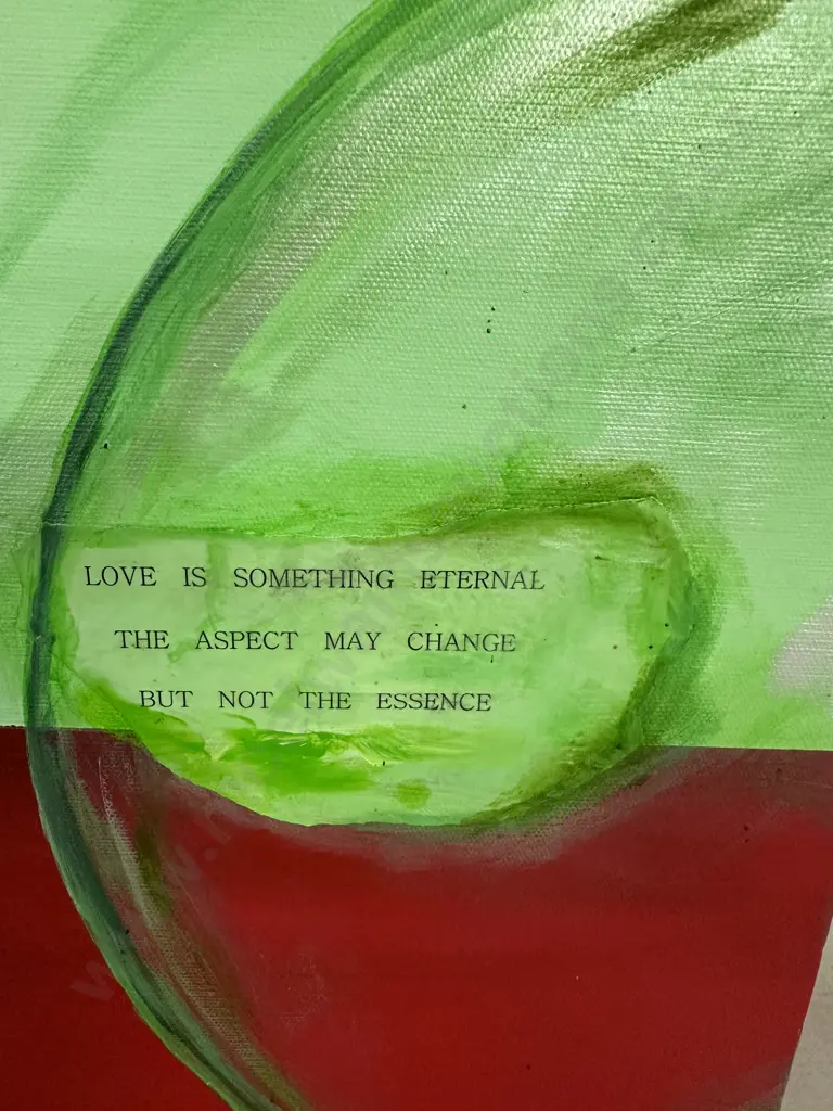"Essence" Original Artwork On Canvas by KMG 2006 - Signed On Back. 38 x 38cm Image 1++