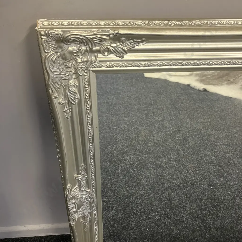 Moda Silver Mirror. 74 x 114cm (As Found) Image 1++