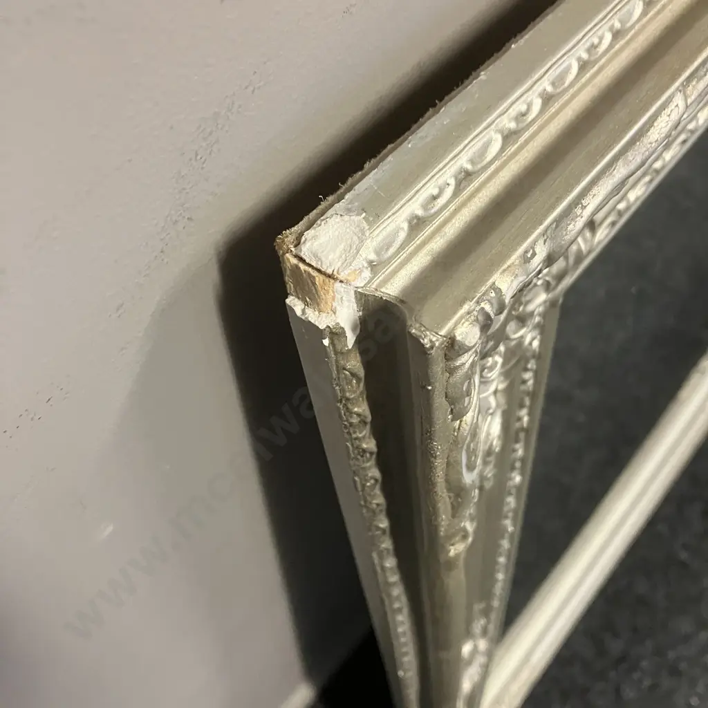Moda Silver Mirror. 74 x 114cm (As Found) Image 1++