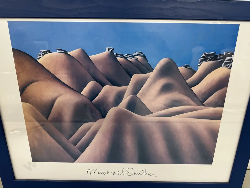 'Hamilton Diggings Central Otago' by Michael Smither Framed Fine Art Print. 58 x 79cm Image 1++