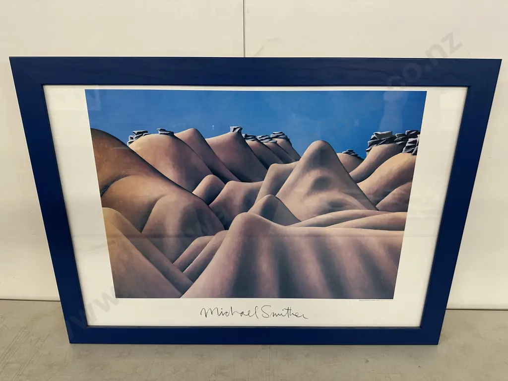 'Hamilton Diggings Central Otago' by Michael Smither Framed Fine Art Print. 58 x 79cm Image 1++