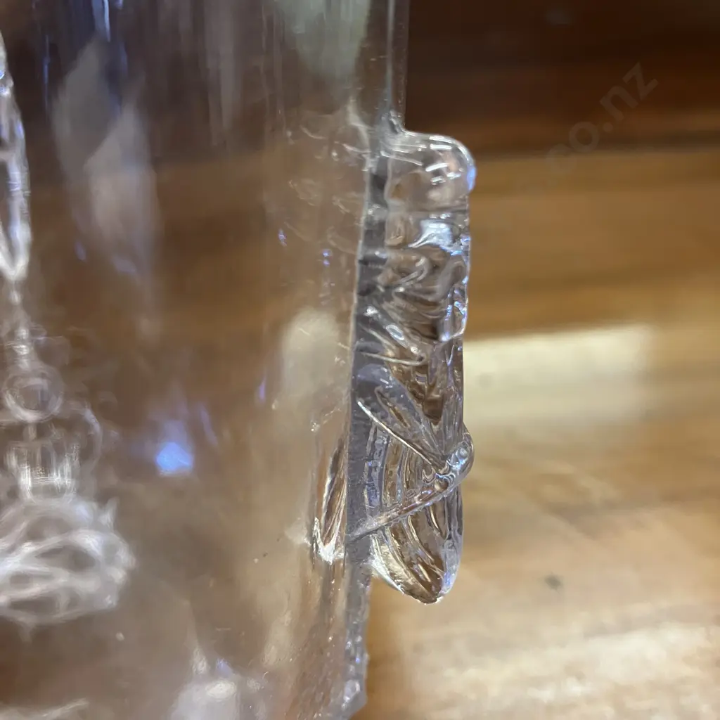 Early American Pressed Glass Co. (EAPG) Grasshopper Design Victorian Three Footed Jar Image 1++