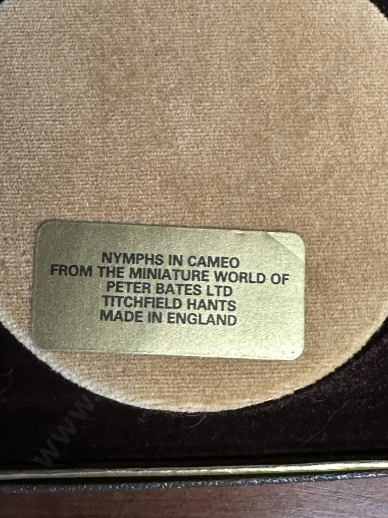 Vintage Peter Bates Miniature Nymphs In Cameo, Boxed Image 1++