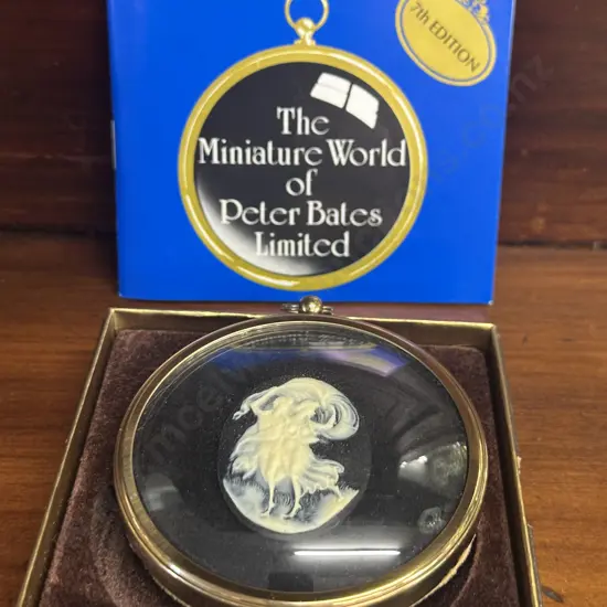 Vintage Peter Bates Miniature Nymphs In Cameo, Boxed