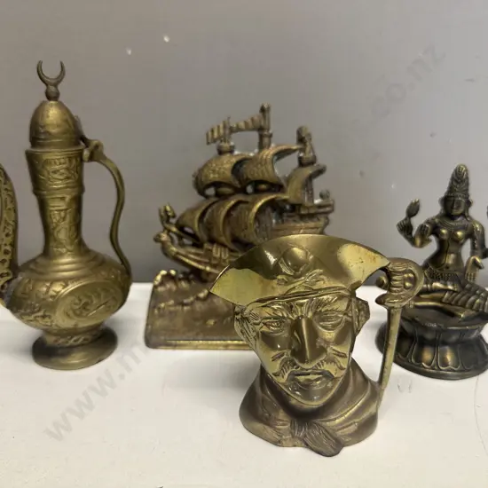 Selection of Brass Including Toby