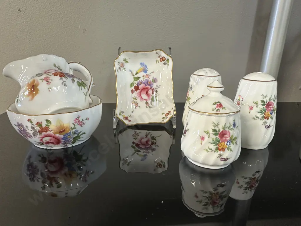 Selection Of China Items Including Royal Crown Derby Poises & Minton  Image 1++