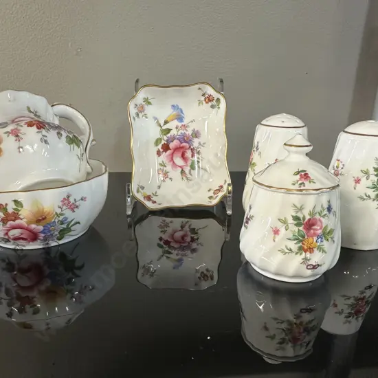 Selection Of China Items Including Royal Crown Derby Poises & Minton 