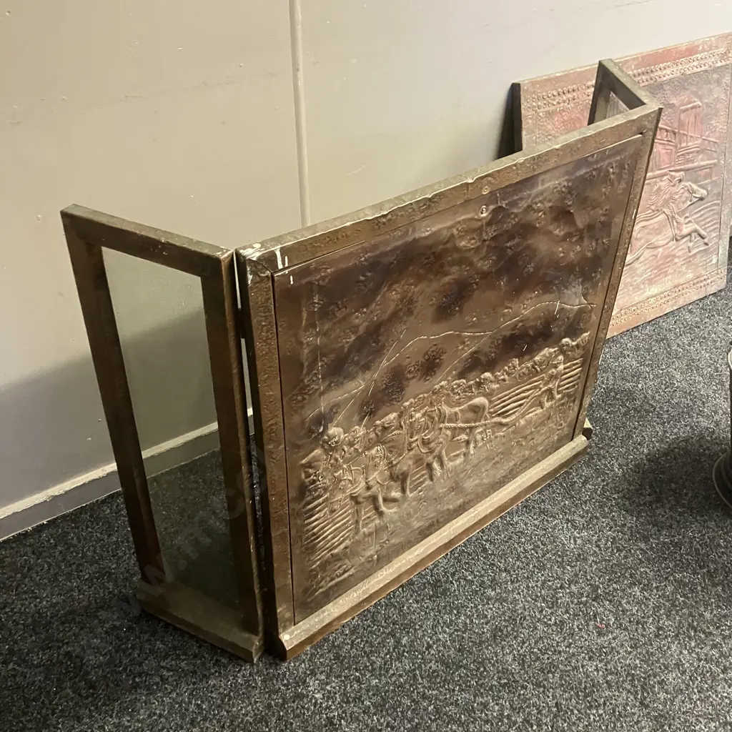 Copper Firescreen, Copper Firescreen Panel, Coal Bucket Image 1++