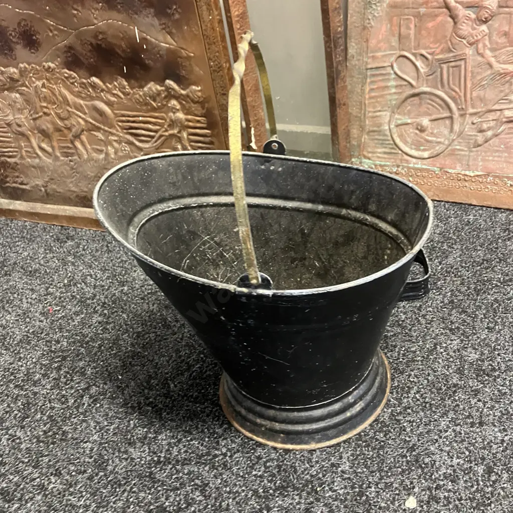 Copper Firescreen, Copper Firescreen Panel, Coal Bucket Image 1++